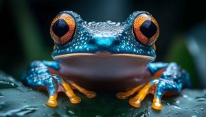 Exotic Frog with Orange Eyes 4K Desktop Mobile Wallpaper