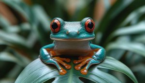 Red Eyed Tree Frog 4K Desktop Mobile Wallpaper
