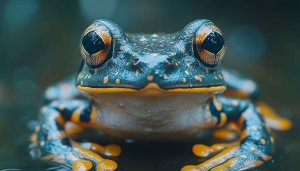 Detailed Close-Up of Frog 4K Desktop Background Wallpaper