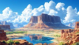 Majestic Canyon Landscape Mobile Wallpaper - Free Arizona Desert Background
