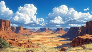 Dramatic Arizona Desert Landscape 4K Desktop Background Wallpaper