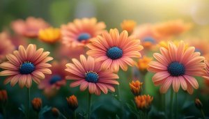Vibrant Orange Daisies Field 4K Mobile and Desktop Wallpaper