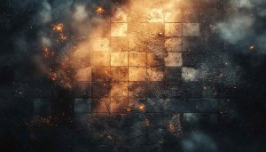 Grunge Smoke and Fire Floor Texture Free 4K Desktop Wallpaper