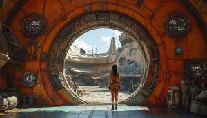 Star Wars Galaxy's Edge Wallpaper 4K Desktop Background Mobile Wallpaper