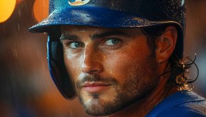 Baseball Player Portrait 4K Desktop Background and Mobile Wallpaper