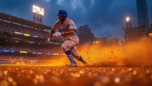 Baseball Player Action Shot 4K Mobile Wallpaper, Free Sports Background