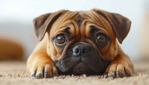 Cute Puggle Puppy Dog Eyes Pet Mobile Background Wallpaper