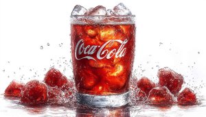 Iced Coca-Cola Glass Still Life Photography 4K Desktop Wallpaper