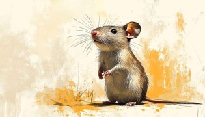 Cartoon Mouse Art Wallpaper - Artistic Rodent Mobile Background