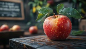 Red Apple Mobile Wallpaper, Fresh Fruit Desktop Background, HD Display