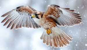 American Kestrel Flying Free Desktop Wallpaper 4K UHD Background