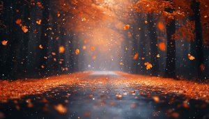 Autumn Road Scene 4K Desktop Background Free Mobile Wallpaper