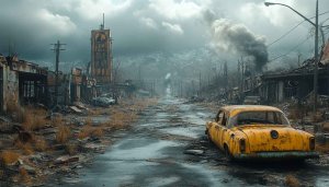 Post Apocalyptic Wasteland 4K Wallpaper - Desktop Background