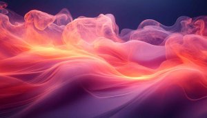 Abstract Gradient Smoke Waves Art 4K Desktop Mobile Wallpaper
