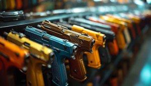 Colorful Pistols Photo - Mobile and Desktop Background Wallpaper Collection