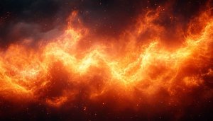 Fiery Nebula Space 4K Desktop Background Free Mobile Wallpaper