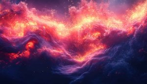 Fiery Nebula 4K Desktop Background - Free Mobile Wallpaper