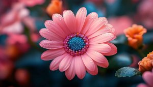 Pink Daisy Flower Wallpaper, Desktop Background, Mobile Wallpaper Free