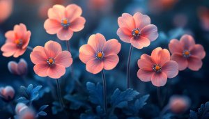 Floral Desktop Wallpaper: Pink Flowers 4K Background for Mobile
