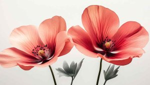 Poppy Flower Petals Pink Floral Desktop Background Art Wallpaper