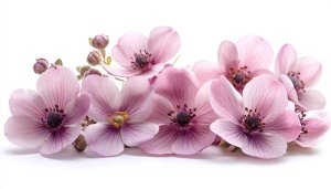 Pink Anemone Flowers Mobile Background, Aesthetic Floral Wallpaper HD