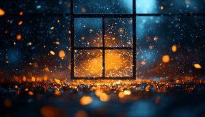 Abstract Window Sparkles 4K Wallpaper Desktop Background Mobile Screensaver