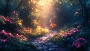 Enchanted Forest Path 4K Wallpaper - Free Desktop Backgrounds
