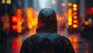 Rainy City Night 4K Desktop Background, Free Urban Mobile Wallpaper