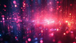 Abstract Red Blue Bokeh Lights 4K Desktop Mobile Wallpaper