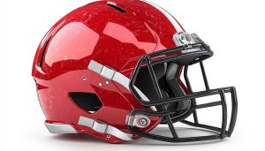 Red Football Helmet High Resolution Wallpaper for Desktop Backgrounds