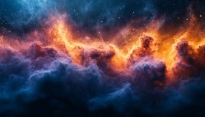 Nebula Cloudscape Galaxy 4K Desktop Background - Cosmic Space Wallpaper