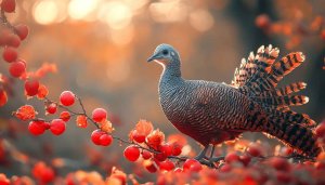 Elegant Grey Peacock Pheasant Wallpaper for Desktop Backgrounds Mobile Phones