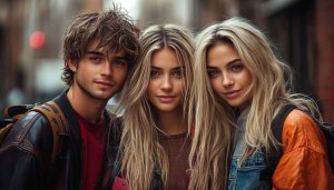 Attractive Young People Mobile Wallpaper, Free Group Portrait Background