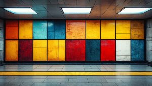 Colorful Abstract Wall Art 4K Desktop Background Mobile Wallpaper