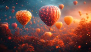 Hot Air Balloon Festival Scenic 4K Desktop Mobile Wallpaper