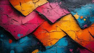Abstract Colorful Grunge Texture Art Wallpaper 4K Desktop Background