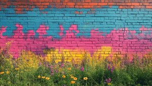 Colorful Brick Wall Art Mobile Backgrounds Free No Sign Up