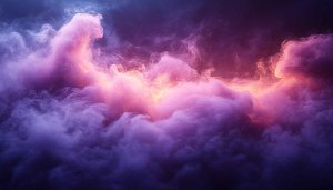Aesthetic Purple Clouds Wallpaper 4K - Dreamy Sky Background