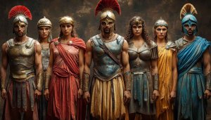 Ancient Greek Warriors 4K Wallpaper - Free Desktop Background