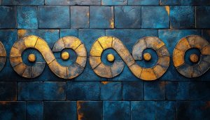 Ancient Aztec Design Texture Wallpaper for Desktop Background