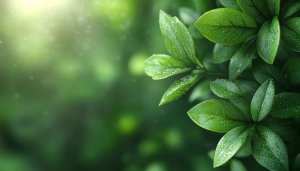 Lush Green Leaves Desktop Wallpaper, High Quality Nature Background