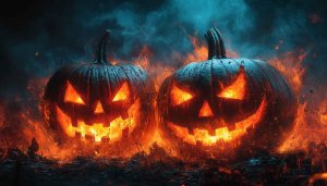 Spooky Halloween Pumpkin Mobile Wallpaper, Free Scary Phone Backgrounds