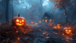 Spooky Halloween Night Wallpaper 4K Desktop Background Mobile Phone