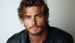 Attractive Brunette Man Portrait 4K Desktop Background Wallpaper