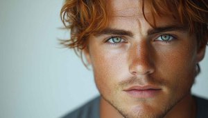 Handsome Freckled Man Portrait HD Mobile Wallpaper Aesthetic Background