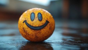 Smiley Face Ball Mobile Wallpaper, Free Happy Desktop Background