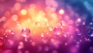 Sparkling Bokeh Bubbles Abstract Art 4K Desktop Background Wallpaper