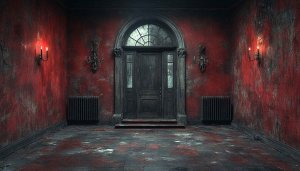Haunted House Interior Mobile Wallpaper, Scary Room Background, 4K Image