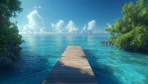 Tropical Island Beach Scenery Free Mobile Wallpaper 4K Background