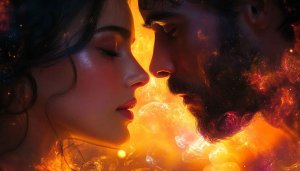 Romantic Couple Fire Aesthetic 4K Desktop Wallpaper Mobile Backgrounds Free